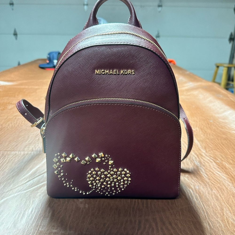 MK Michael Kors Backpack Maroon